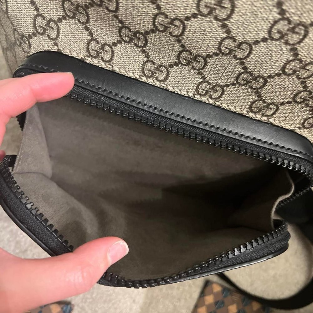 Gucci Zip Pocket Backpack GG Coated Canvas (Small) - Picture 4 of 5